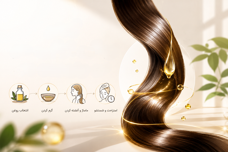 آموزش روغن تراپی مو